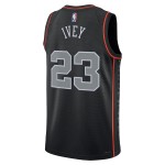 Maillot NBA Detroit Pistons Jaden Ivey Nike 2023-24 City Edition Noir Swingman - Homme